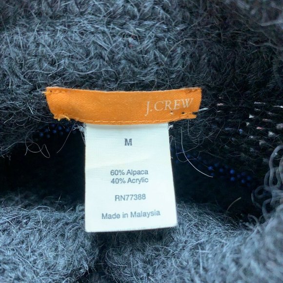 J. Crew Women's Long Duster Cardigan Sweater Size Medium Gray Alpaca Blend - Picture 9 of 10